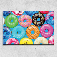 Foto auf Leinwand Donuts 90x60 cm