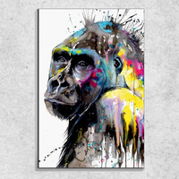 Foto auf Leinwand Gorilla Art 90x60 cm