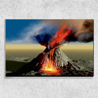 Foto auf Leinwand Vulkan 90x60 cm