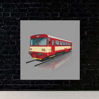  Wandgemälde - Baureihe M 152.0 – rot