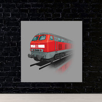  Wandgemälde – DB Baureihe 218